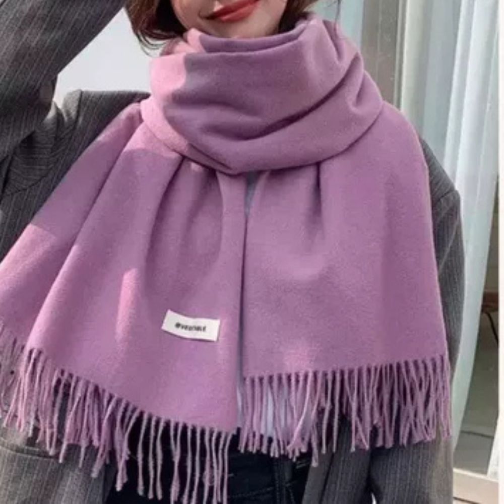 Polyesterschal mit Fransen, 230 g