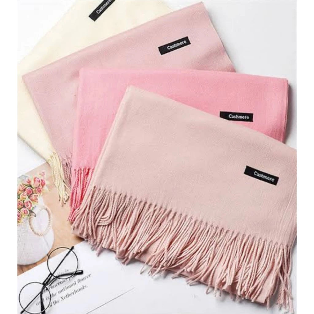 Polyesterschal mit Fransen, 230 g